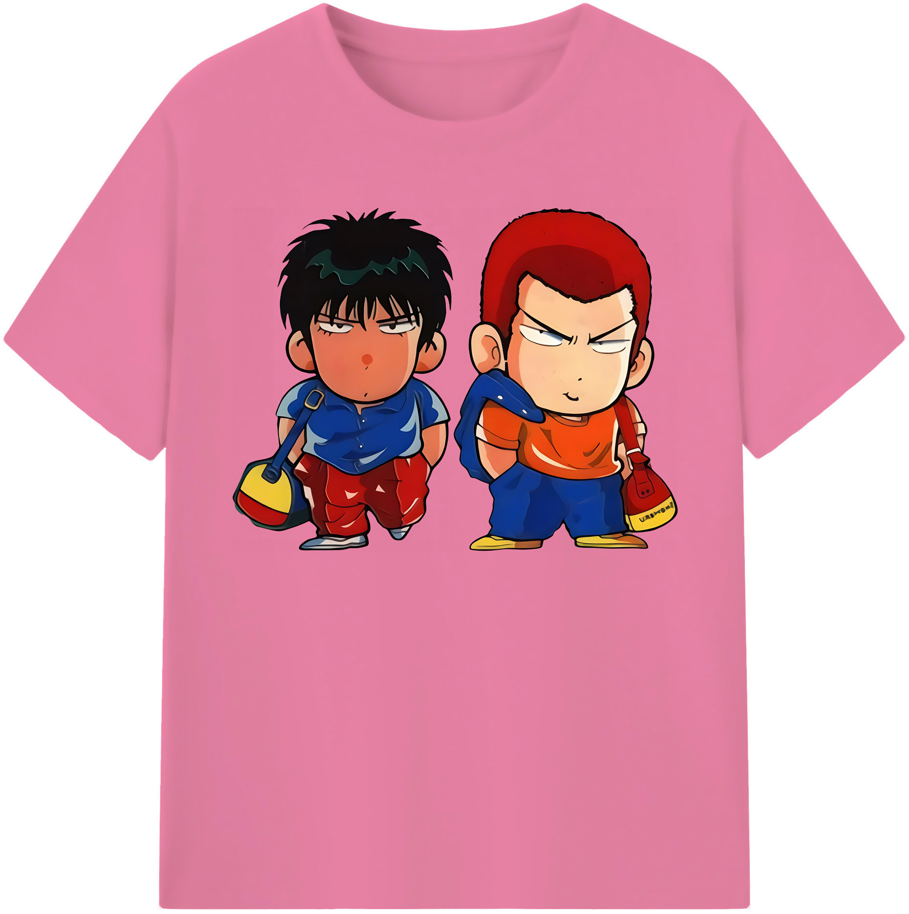 SLAM DUNK／スラムダンク 綿100％半袖Tシャツ（フロントプリント）